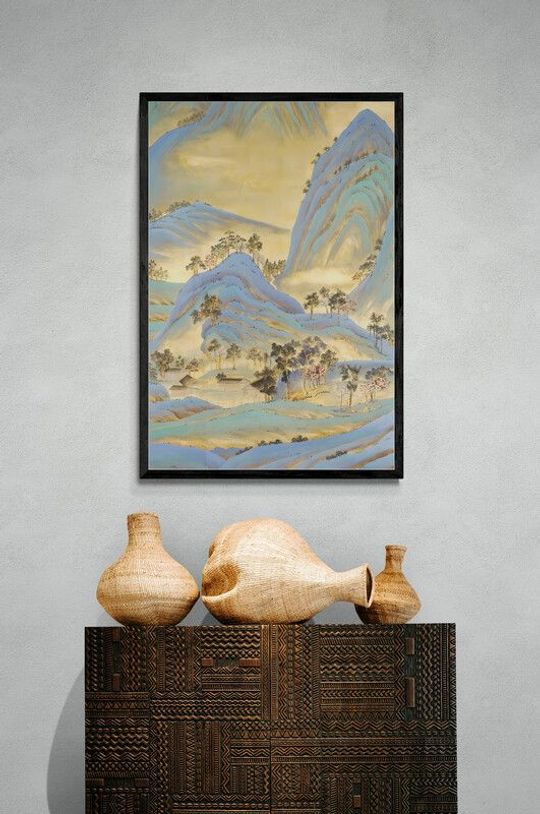 Tranh canvas phong thủy Sơn Thủy Phúc Lộc